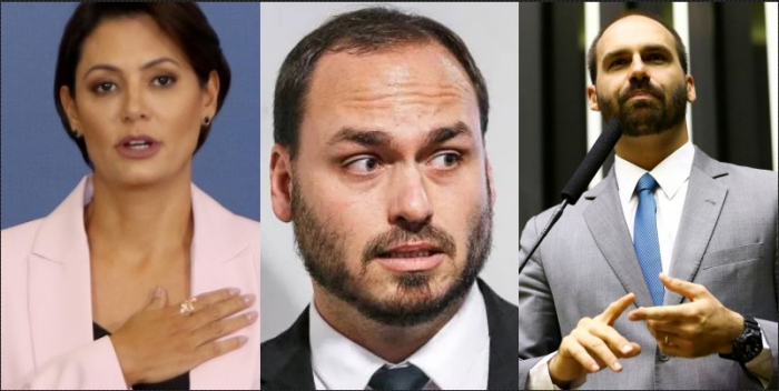 Michelle deixa de seguir Eduardo e Carlos Bolsonaro nas redes sociais e amplia crise na família