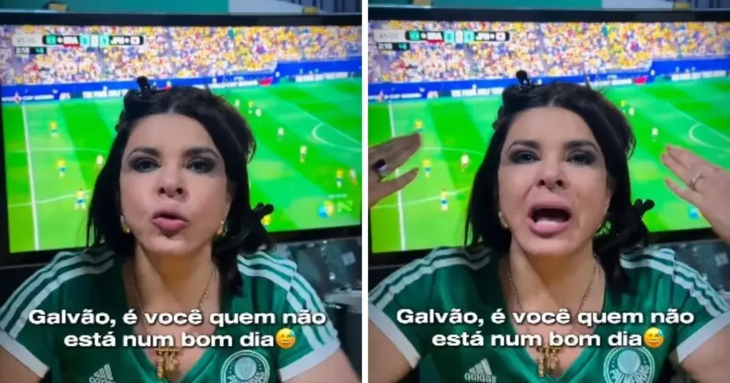 Mara Maravilha rebate Galvão Bueno durante jogo do Brasil: “Cala a boca”