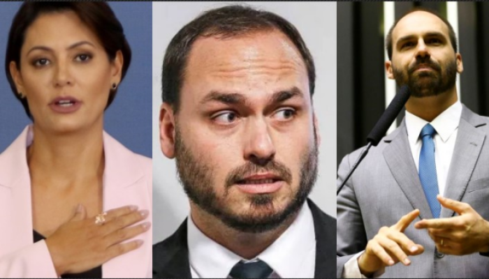 Michelle deixa de seguir Eduardo e Carlos Bolsonaro nas redes sociais e amplia crise na família
