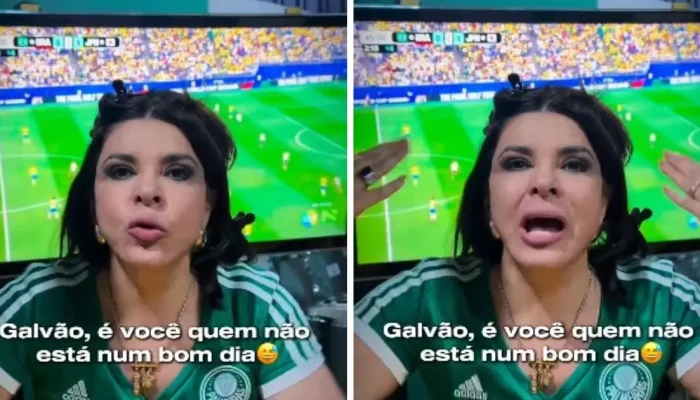 Mara Maravilha rebate Galvão Bueno durante jogo do Brasil: “Cala a boca”